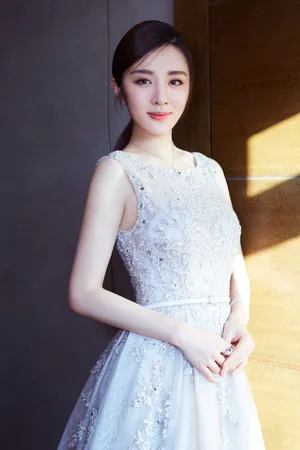 王晓晨露背白纱裙性感图片