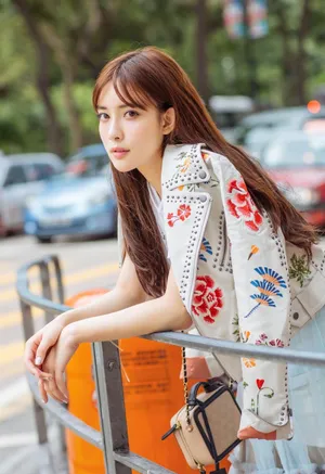 孟子义小清新时尚街拍图片_3