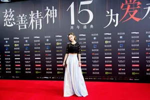 孟子义慈善活动礼服写真图片