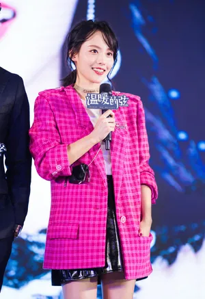 张嘉倪《温暖的弦》定档发布会甜美写真图片_3