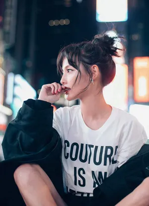 张嘉倪最新纽约街头美照高清图片