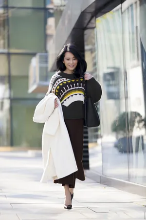 俞飞鸿街拍图片：让人舒服的美丽_2
