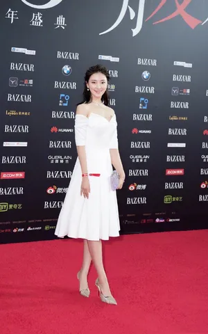 菅纫姿白裙时尚优雅写真图片_5