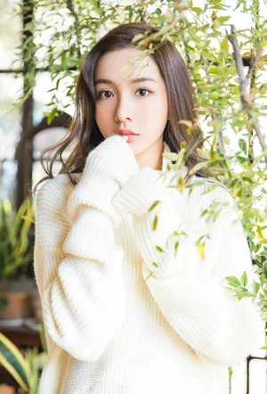 姜瑞佳唯美恬静暖冬写真高清图片_2