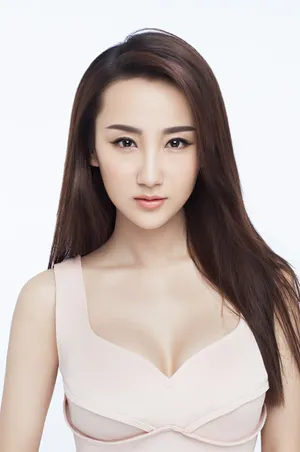 高洋性感深v紧身裙诱人写真高清图片