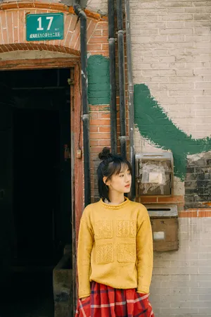 袁冰妍清新文艺户外写真图片_3