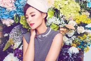 毛林林花中唯美写真图片_2