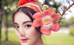 毛林林异域风情美艳迷人写真图片_5