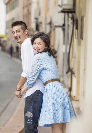 杨子珊吴中天甜蜜幸福照美图_6