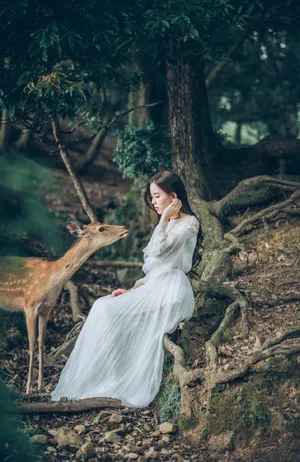 温心文艺清新森系写真图片_7