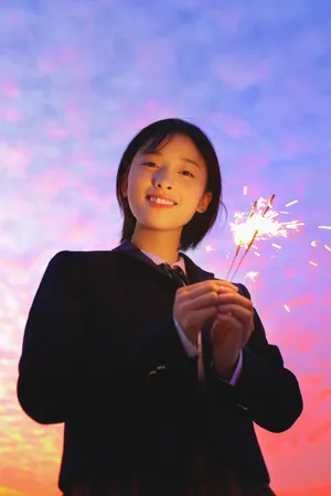 沈月唯美烟花写真图片_4