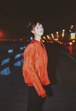 蓝盈莹夜色街拍图片_8