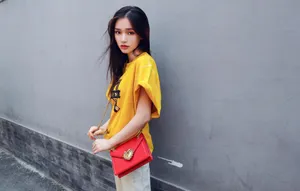 林允街拍图片
