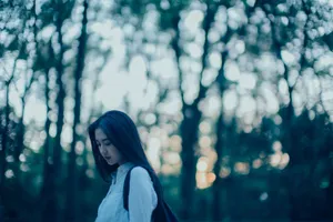 许龄月超美户外写真高清图片_5