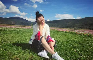 王力可秋日明媚写真清新动人_2