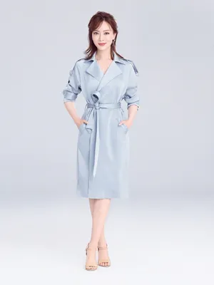 陈数知性优雅蓝色魅力写真图片