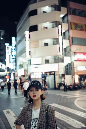 周奇奇东京夜拍图片_8