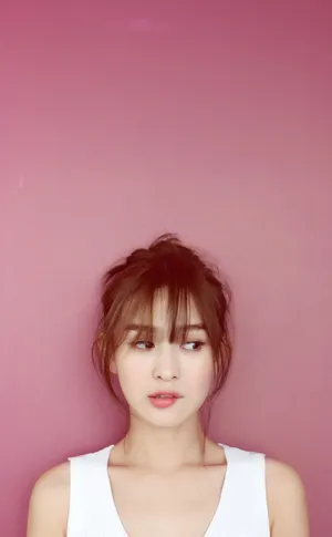海铃可爱丸子头甜美写真图片_5