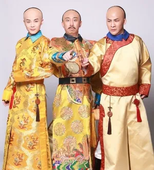 大张伟白凯南沈凌模仿还珠格格造型_5