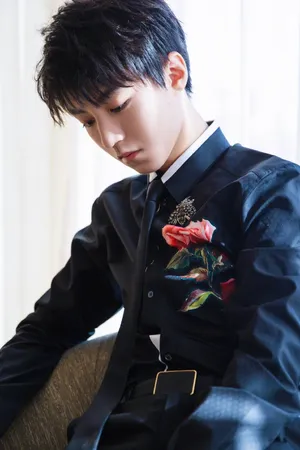 tfboys王俊凯黑色系精致优雅写真图片