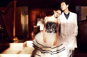 陈思成佟丽娅唯美婚纱照图片_2
