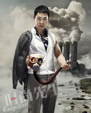 张丰毅《时尚先生》环保时尚写真图片