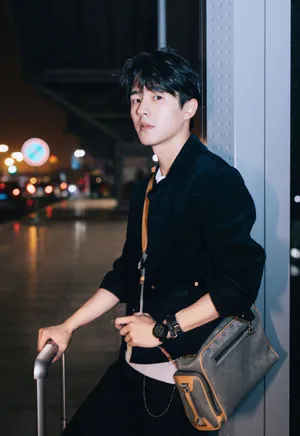 刘昊然夜晚机场写真图片_3