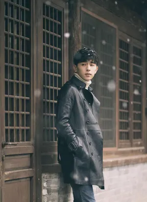 邓伦雪中漫步唯美帅气写真图片_6