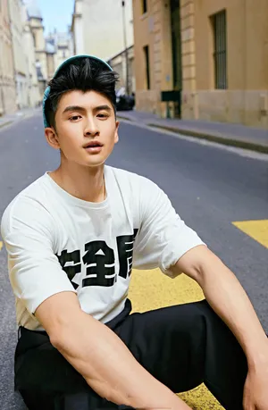 张云龙巴黎时尚阳光街拍图片_7