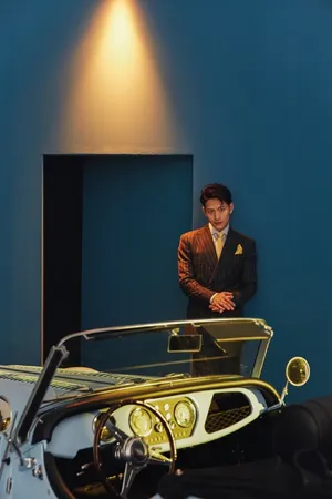 张峻宁绅士魅力帅气写真图片_1