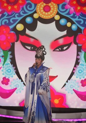 湖南卫视元宵晚会彩排照张亮何炅最萌身高差_24