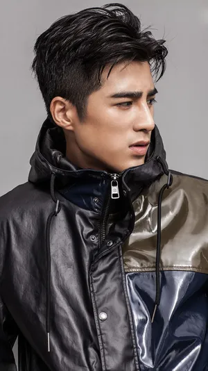 姜潮帅气熟男写真图片