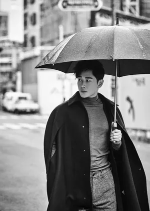 罗晋英伦风帅气黑白街拍高清图片_4