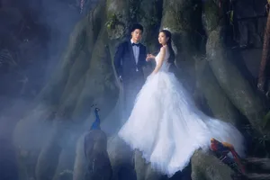 苏炳添婚纱照高清图片