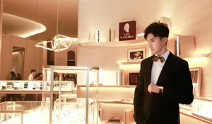 高伟光黑色西装礼服帅气写真图片_5