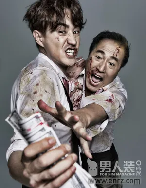 《男人装》二月刊图片：杨立新杨玏父子罕见狠硬合体_3