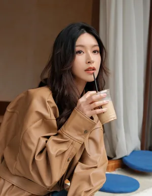 文咏珊初冬温婉知性写真图片