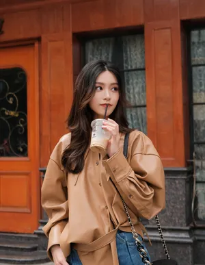 文咏珊初冬温婉知性写真图片_3