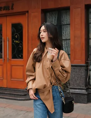 文咏珊初冬温婉知性写真图片_4