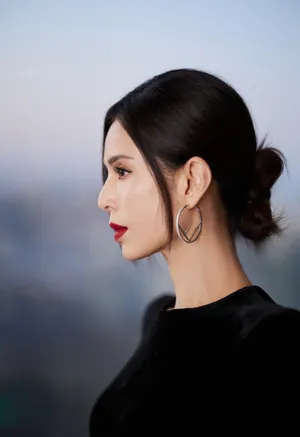 李若彤性感开叉裙写真图片_2