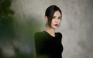 李若彤性感开叉裙写真图片_7