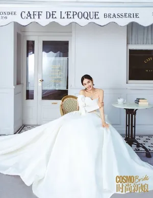 性感美女朱茵妩媚婚纱照写真_6