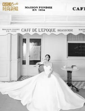 性感美女朱茵妩媚婚纱照写真_8