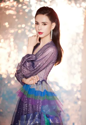 李若彤荧光紫裙性感写真图片_2