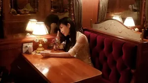 周慧敏连衣裙气质清纯身材苗条美照图片