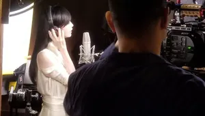 周慧敏连衣裙气质清纯身材苗条美照图片_3