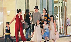 洪欣印花衬衫裙高马尾魅力美照图片_4