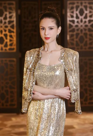 李若彤性感亮片裙写真图片_6