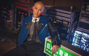 林峯光头造型个性写真图片_4