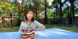 翁虹13岁女儿甜美可爱庆生美照图片_3